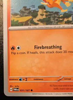 Chimchar 031/167 Common Scarlet & Violet: Twilight Masquerade Pokemon TCG - Image 4