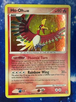 Ho-Oh 10/132 Holo R Secret Wonders Pokemon 2007 EN MP - Image 1