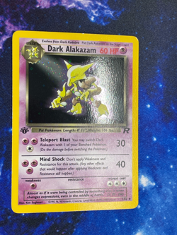 Dark Alakazam 2000 First Edition Holo Rare 1 TR EN LP WOTC - Image 1