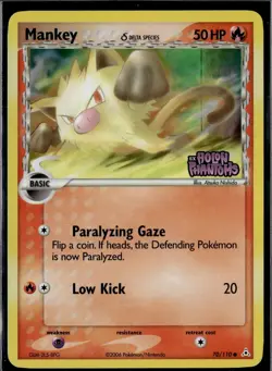 Mankey 70/110 C Holon Phantoms Pokemon 2006 EN NM - Image 1