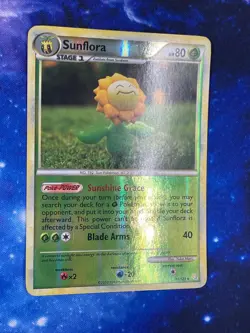 Sunflora 31/123 R HeartGold & SoulSilver Pokemon 2010 EN LP - Image 1