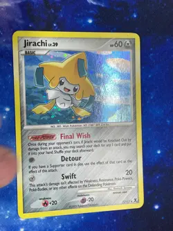 Jirachi 7/111 Holo R Rising Rivals Pokemon 2009 EN LP - Image 1