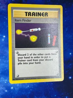 Item Finder 74/102 R Base Set Unlimited PokemonWOTC 1999 EN MP - Image 1