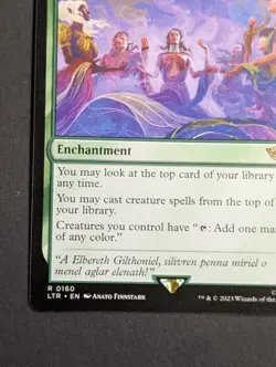 MTG - 1x Elven Chorus - NM Pack Fresh - LOTR: Tales of Middle Earth - Magic 160 - Image 5
