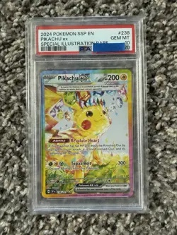 2024 Pokemon Pikachu ex SIR PSA 10 Gem Mint - Image 1