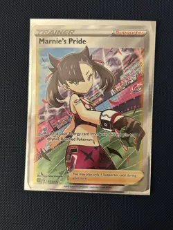 Pokemon Marnie's Pride Trainer Supporter Full Art Ultra Rare Holo 171/172 Swsh09 - Image 1