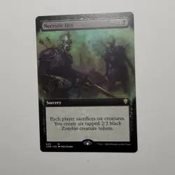 MTG - 1x Necrotic Hex - Commander Legends - NM - Extended Art - Magic Rare Black - Image 4