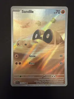 The Pokemon Company Sandile 216/198 SV01 Scarlet & Violet Illustration Rare Hol… - Image 1