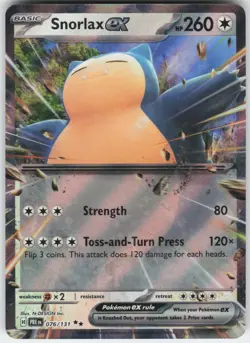 Snorlax ex 076/131 Holo Double Rare SV: Prismatic Evolutions Pokemon Near Mint - Image 1