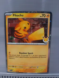 PIKACHU 051/162 POKEMON DAY PROMO COSMOS HOLO NM - Image 1