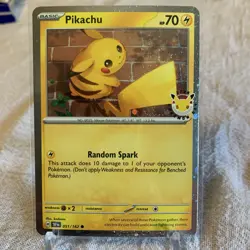 Pikachu 051/162 Pokemon Day 2026 - Anniversary Stamped NM - Image 1