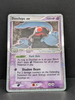 Dusclops ex 94/106 Emerald Holo Ultra Rare Pokemon TCG Nintendo MP+ - Image 3
