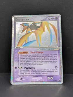 Deoxys ex (Attack Forme) 98/107 Deoxys Holo Rare Pokemon TCG Nintendo HP+ - Image 3