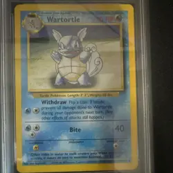 Pokemon 1999 Base Set Wartortle PSA 8 42/102 - Image 3