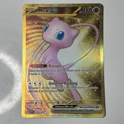 Mew ex 205/165 Scarlet & Violet 151 Gold Hyper Rare Holo Near Mint 2023 - Image 1