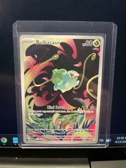 Pokemon Bulbasaur Illustration Rare Holo Me01: Mega Evolution 133/132 English - Image 1