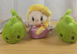 Disney Tangled Rapunzel Pascal Urupocha-Chan 4'' Plush Set of 3 NWT - Image 1