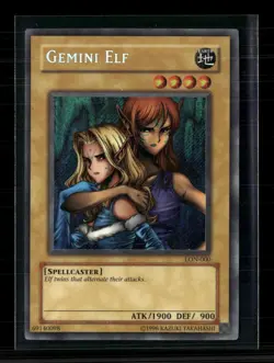 Yu-Gi-Oh! Gemini Elf Labyrinth of Nightmare Secret Rare • LON-000 Unlimited - Image 1