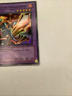 Yugioh! LOB-003 Flame Swordsman 1st Edition Asian English - Image 4