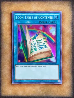 Yugioh Toon Table of Contents DASA-EN043 Super Rare NM - Image 1