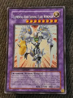 Yu-Gi-Oh! TCG Elemental Hero Shining Flare Wingman CT03-EN004 Secret Rare [MP] - Image 1