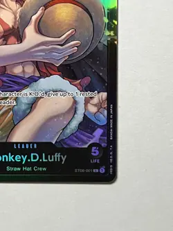 Monkey D. Luffy - ST08-001 Leader Foil - Starter Deck 8 MINT - Image 5