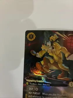 Disney Lorcana Goofy Galumphing Gumshoe Enchanted Fresh From Pack Never Played - Image 2