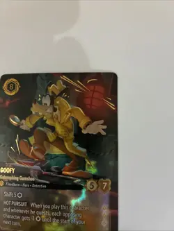 Disney Lorcana Goofy Galumphing Gumshoe Enchanted Fresh From Pack Never Played - Image 3