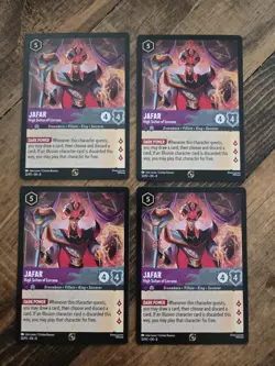 Disney Lorcana - Jafar - High Sultan Of Lorcana *PROMO* Nonfoil Set Of 4 - Image 1