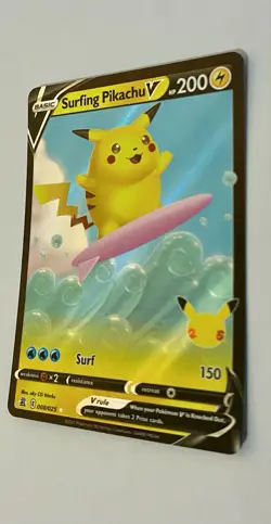 Pokemon TCG Surfing Pikachu V Celebrations 008/025 Holo Ultra Rare Pokemon Card - Image 3