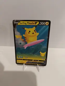 Pokemon TCG - Surfing Pikachu V Celebrations 008/025 Holo Ultra Rare - Image 1