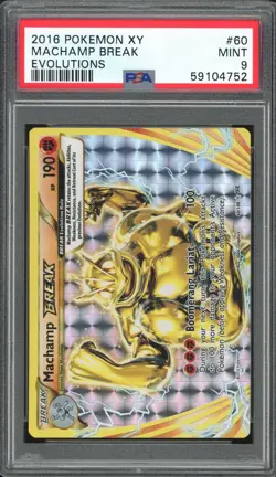MACHAMP BREAK 60/108 EVOLUTIONS POKEMON PSA 9 MINT - Image 1