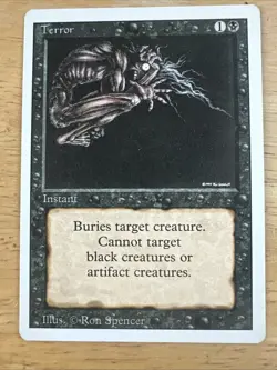 Terror (NM) Revised Edition 3ED Magic MTG - Image 1