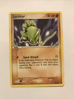 Pokemon Larvitar #11/17 Common - 2004 Pop Series 1 Promo Card - Image 1