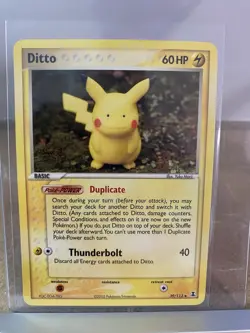 Ditto Pikachu 39/113 Non Holo Delta Species Pokemon Card - Image 1