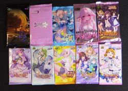 10 Pack Lot Goddess Story Booster Pack Cute Girl Anime Waifu Trading Cards New - Image 1