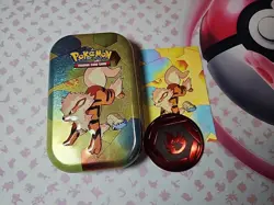 Arcanine pokemon 151 mini tin With Art Card And Coin empty! No Packs - Image 1