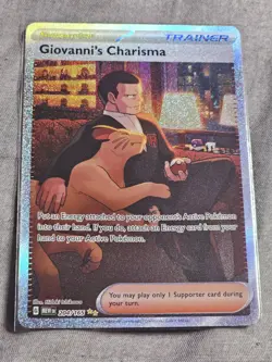 Giovanni's Charisma Scarlet & Violet Holo Special Illustration Card 204/165 - Image 1