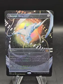 MTG English Borderless Chrome Mox NM Foil Double Masters 358 2XM - Image 1