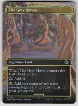 The Grey Havens (Borderless) Foil The Lord of the Rings 443 MTG NM - Image 1