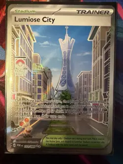 Pokemon Lumiose City Trainer Stadium POR 111/088 Full Art Holo - Image 1
