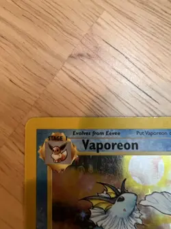 Pokemon TCG Vaporeon Holo Rare Card 12/64 Jungle Set HP - Image 2