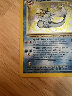 Pokemon TCG Vaporeon Holo Rare Card 12/64 Jungle Set HP - Image 4