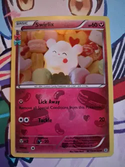 Pokemon TCG Swirlix RC19/RC32 Reverse Holo Lightly Played - Image 1