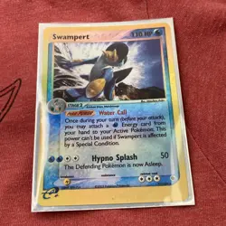 Swampert 13/109 EX Ruby & Sapphire Holo Rare 2003 Pokemon e-Reader Mitsuhiro - Image 1