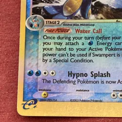 Swampert 13/109 EX Ruby & Sapphire Holo Rare 2003 Pokemon e-Reader Mitsuhiro - Image 4