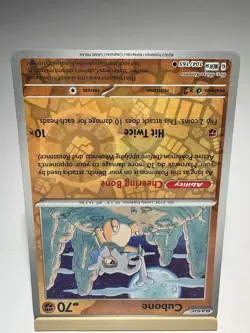 Cubone 104/165 Common 151 Pokemon Reverse Holo Near Mint - Image 2