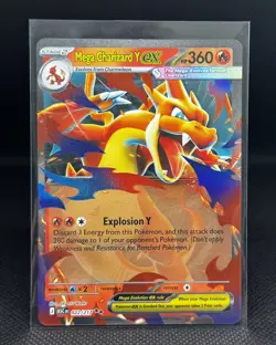 Mega Charizard Y ex 022/217 Double Rare Pokemon Ascended Heroes Near Mint - Image 1