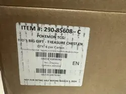 Pokemon Paldea Adventures Chest 4-Box CASE - Image 1