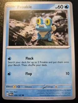 Froakie 056/167 Common Scarlet & Violet: Twilight Masquerade Pokemon TCG - Image 1